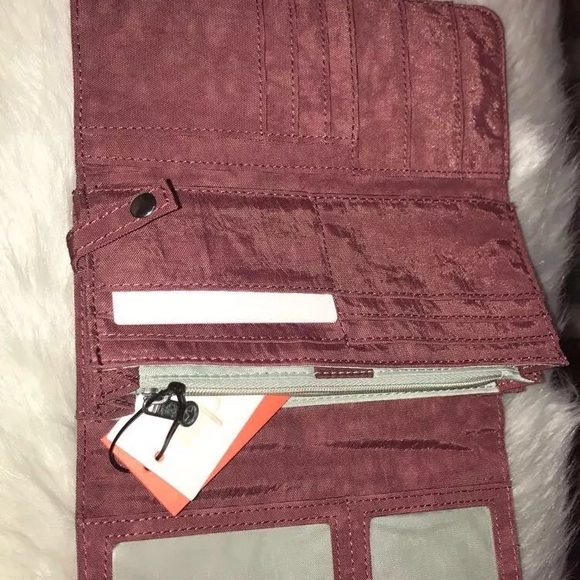 Authentic Kipling Maroon Wallet - Picture 3 of 4